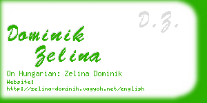 dominik zelina business card